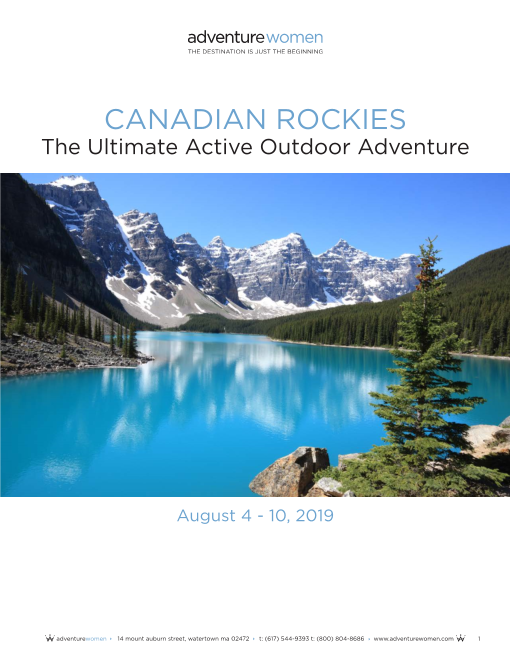 CANADIAN ROCKIES the Ultimate Active Outdoor Adventure