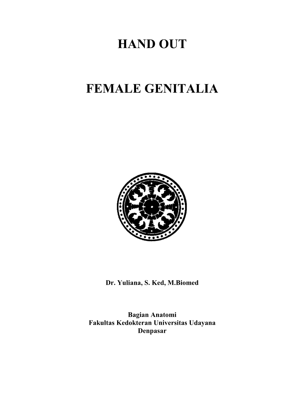 18 Female Genitalia