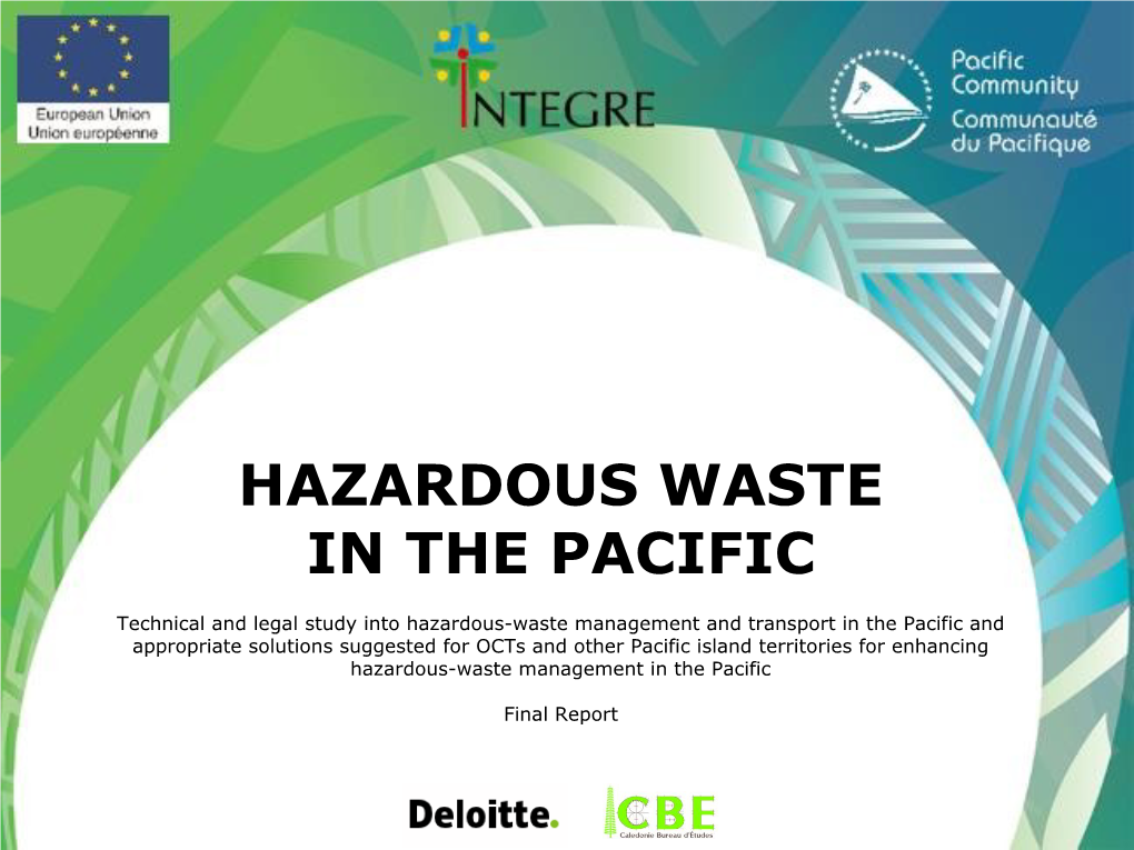 Hazardous Waste in the Pacific
