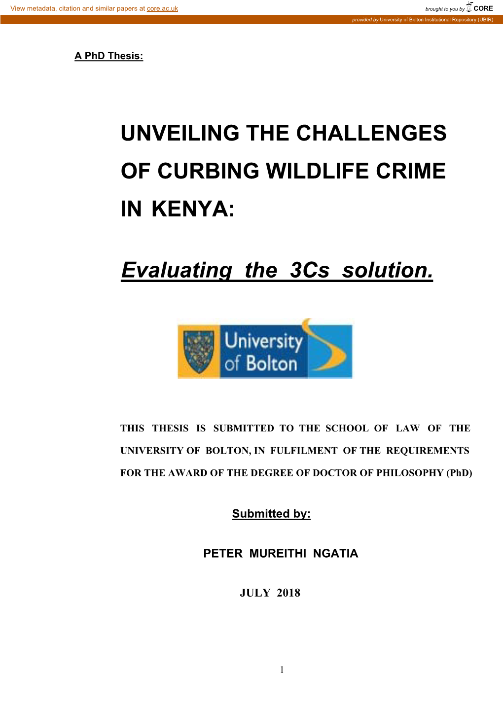 Unveiling the Challenges of Curbing Wildlife Crime In