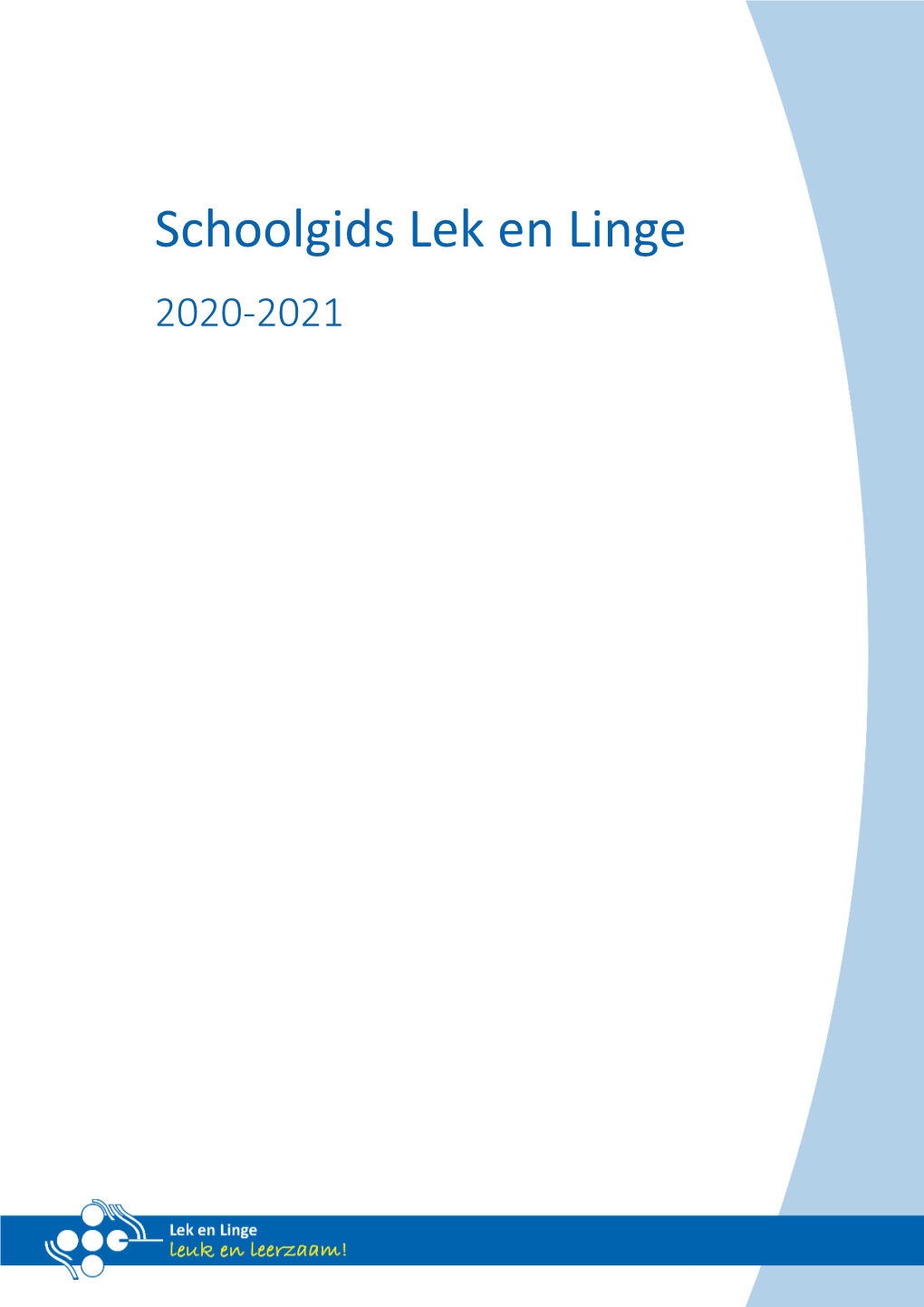 Schoolgids Lek En Linge 2020-2021