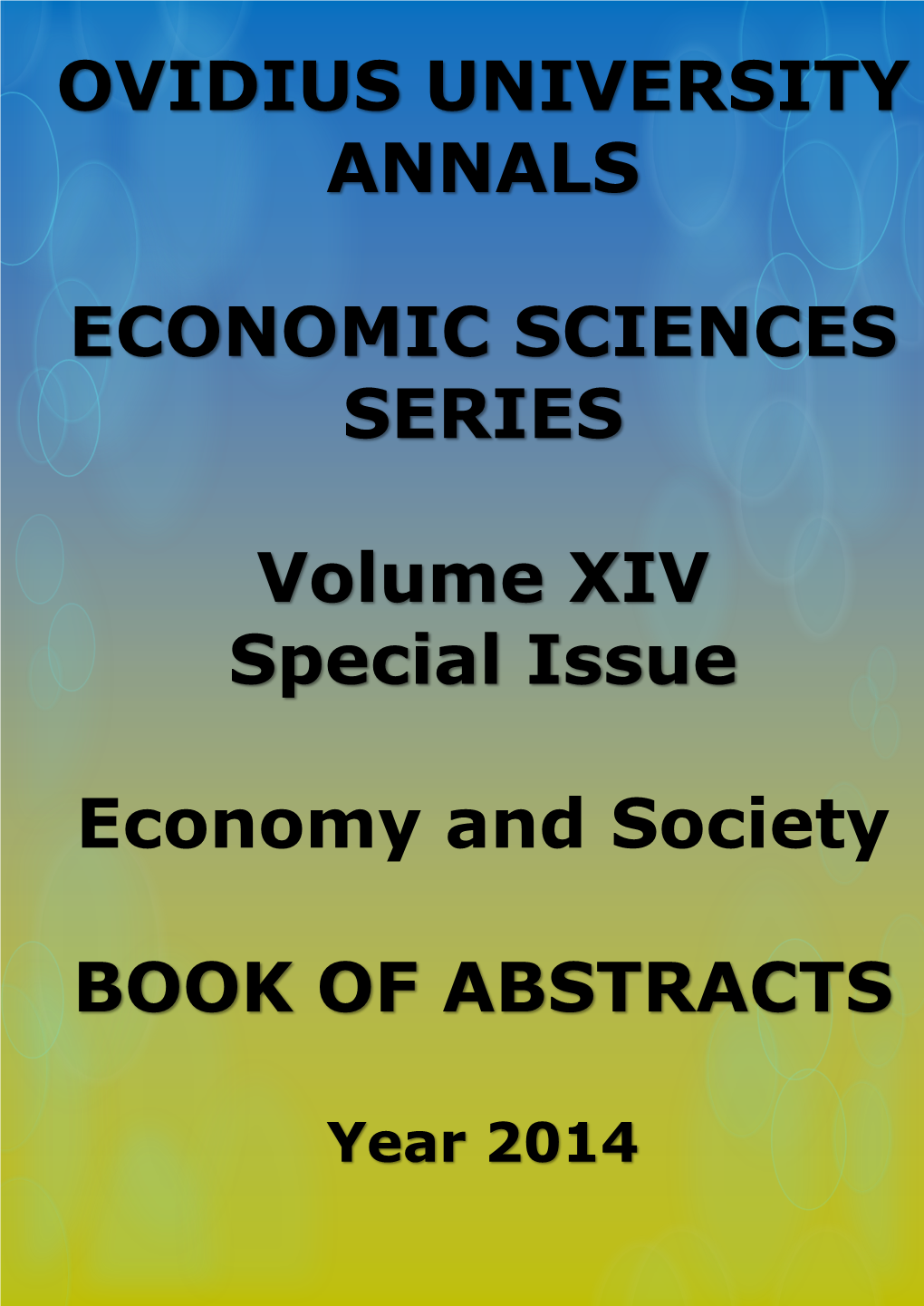 Ovidius University Annals Economic Sciences Series