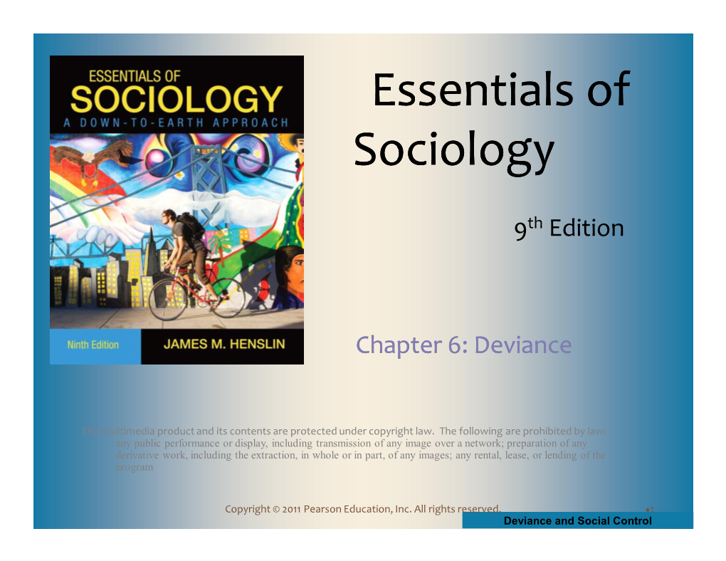 Essentials of Sociology