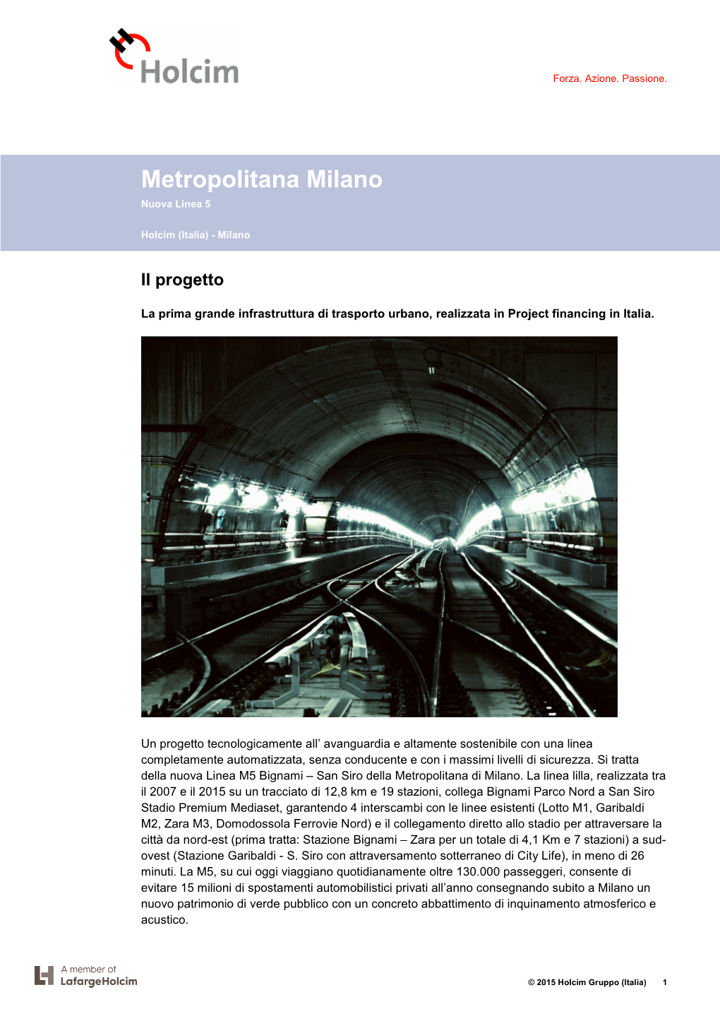 Metropolitana Milano Nuova Linea 5