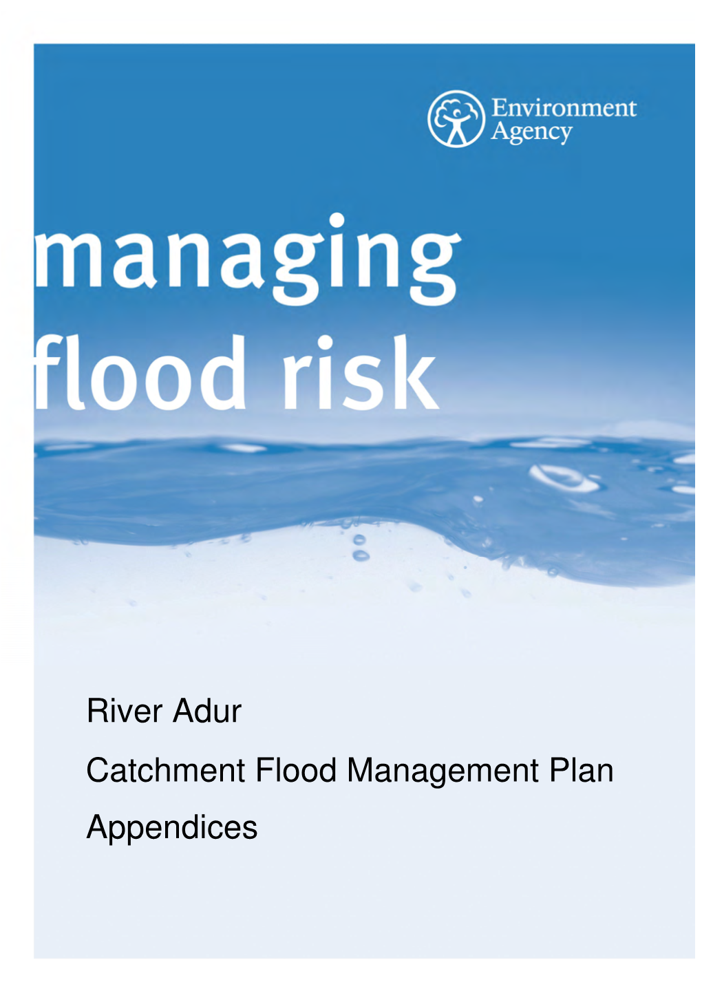 River Adur Catchment Flood Management Plan Appendices