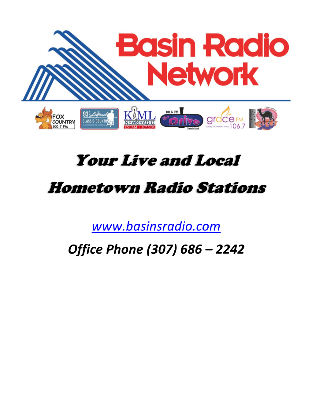 Your Live and Local Hometown Radio Stations