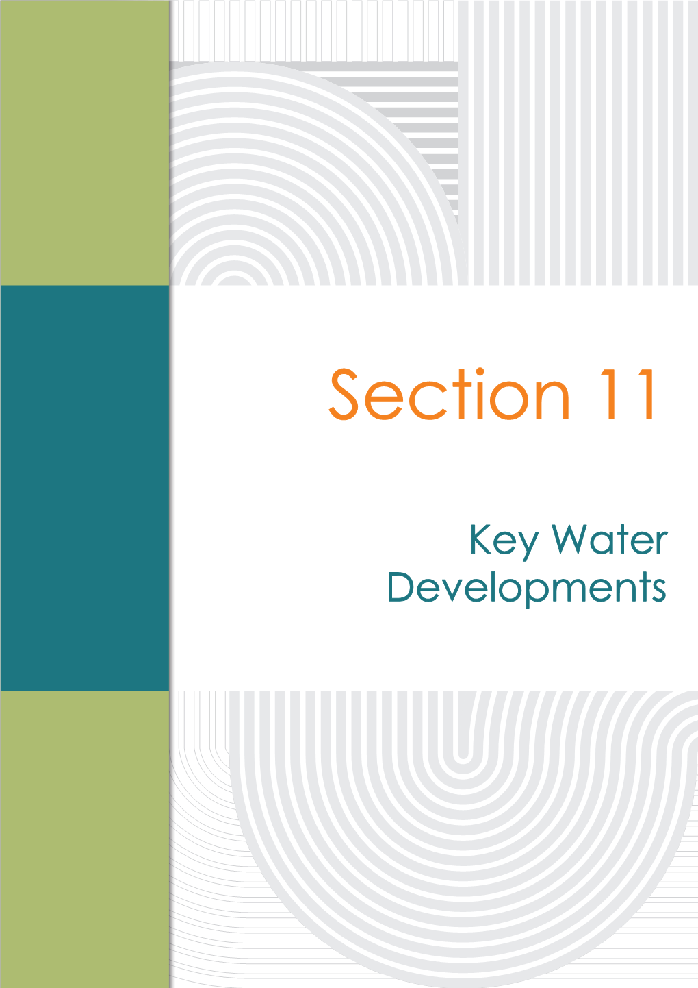 Section 11. Key Water Developments