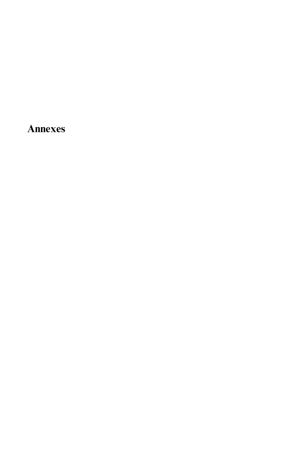 Annexes 548 Annexes