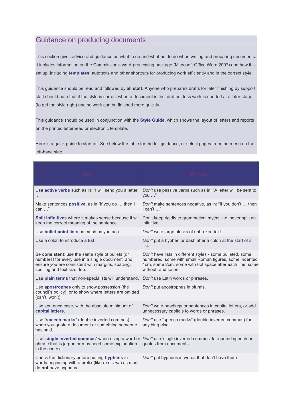 Guidance on Producing Documents