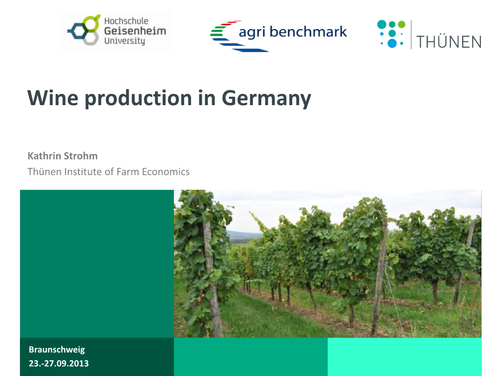 Wine Production in Germany