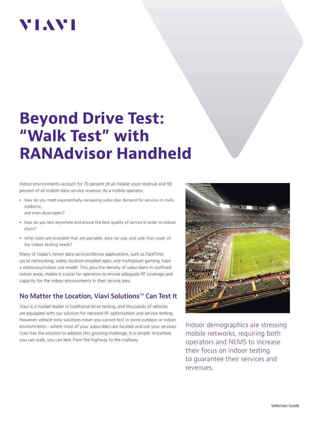 Beyond Drive Test: “Walk Test” with Ranadvisor Handheld
