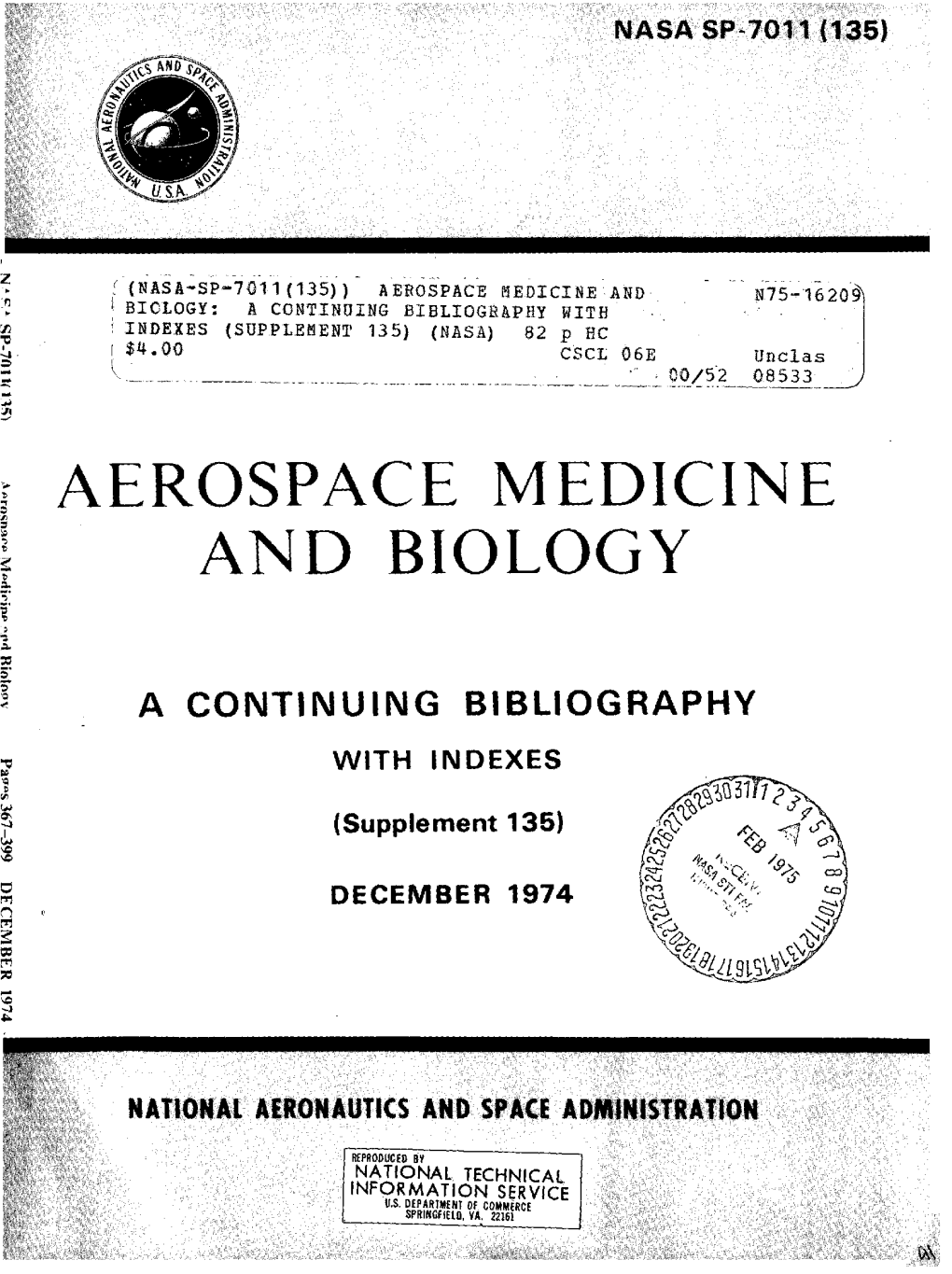 Aerospace Medicine and Biology