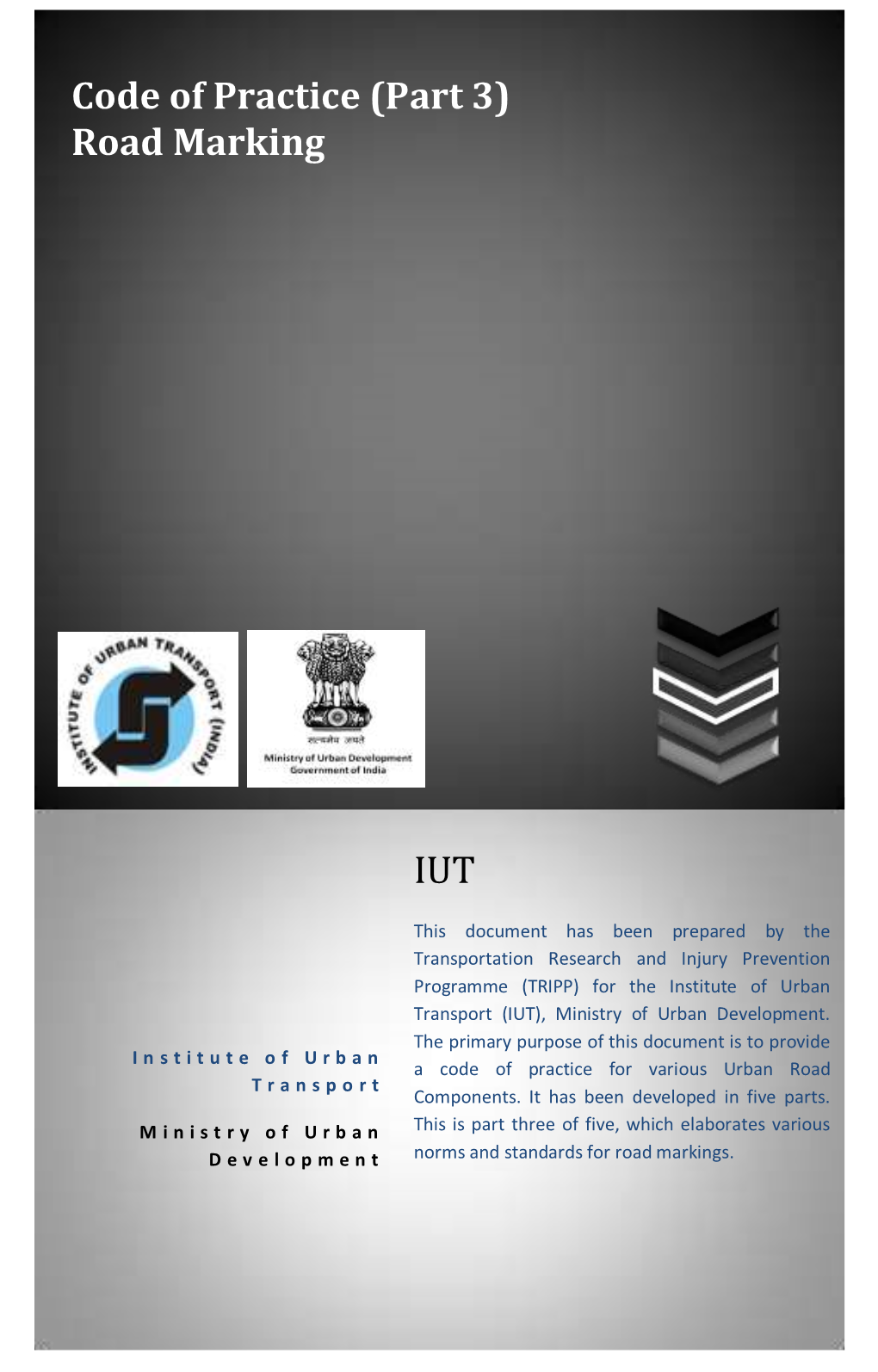 Code of Practice (Part 3) Road Marking