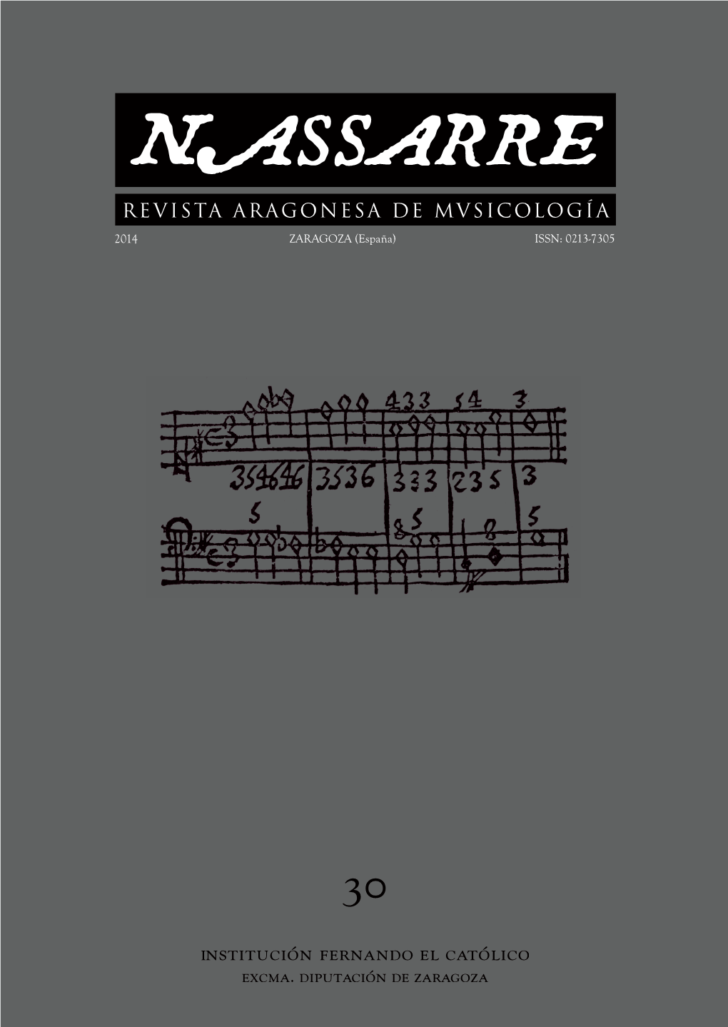 Nassarre. Revista Aragonesa De Musicología, 30 (2015)