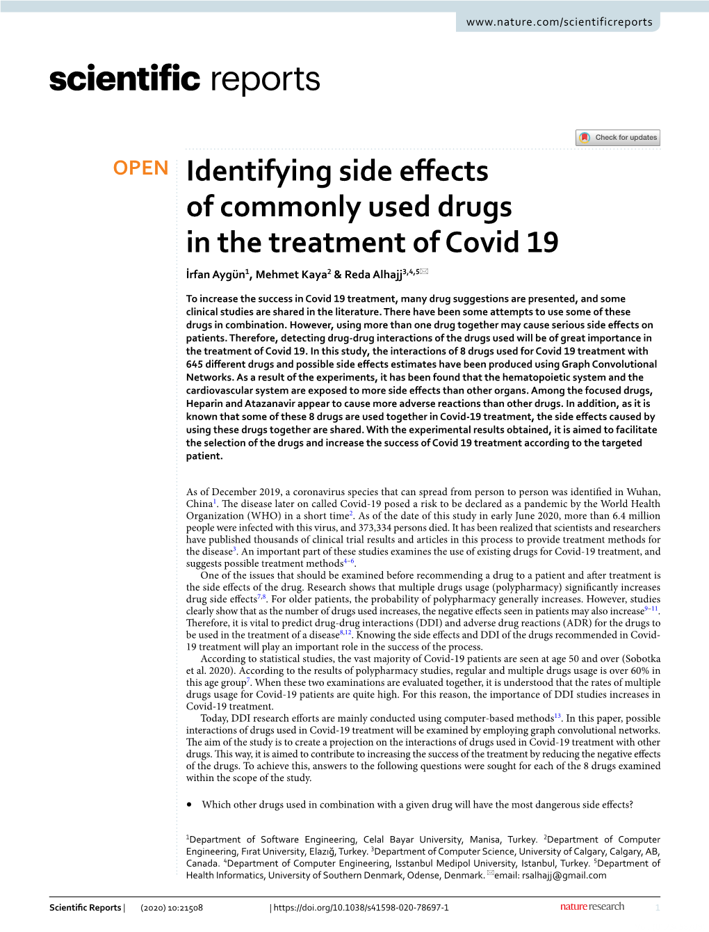 Identifying Side Effects of Commonly Used Drugs in the Treatment Of