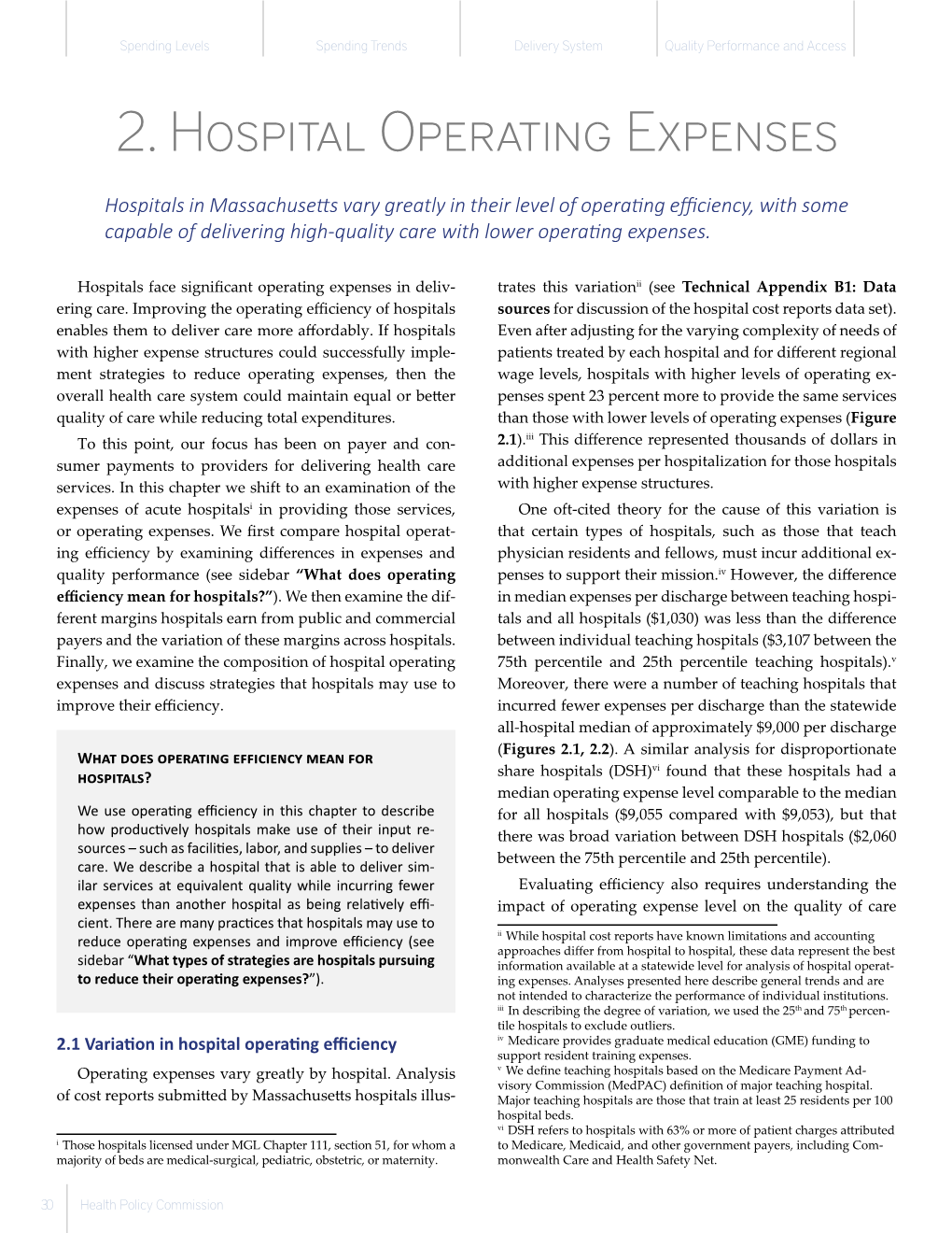 2. Hospital Operating Expenses