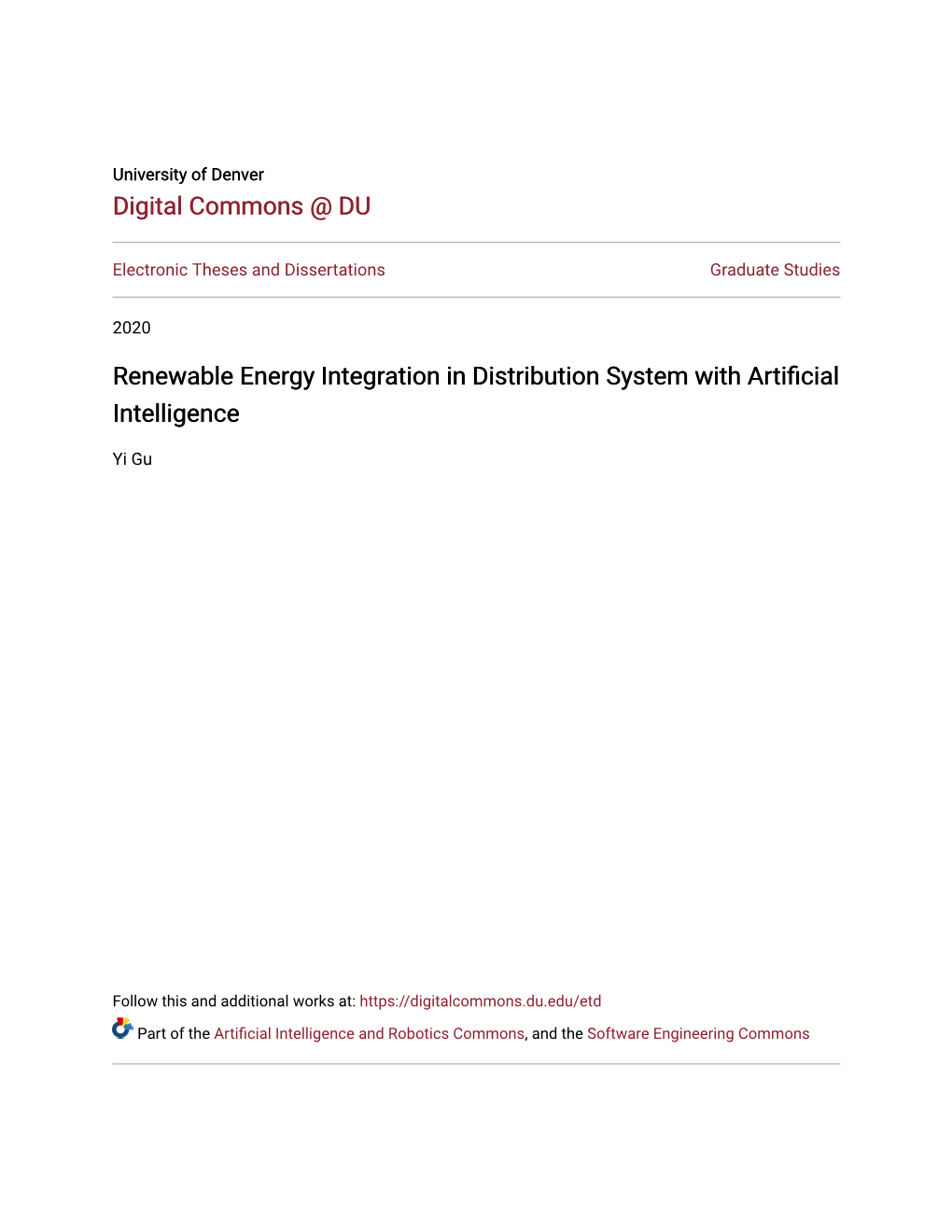 Renewable Energy Integration in Distribution System with Artificial Intelligence