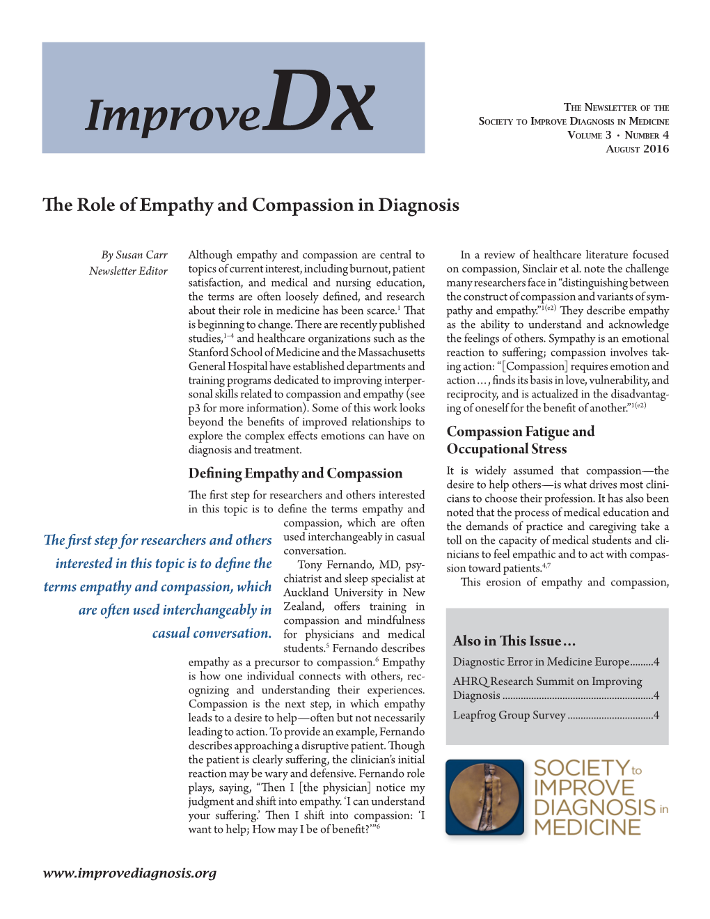 Improvedx August 2016