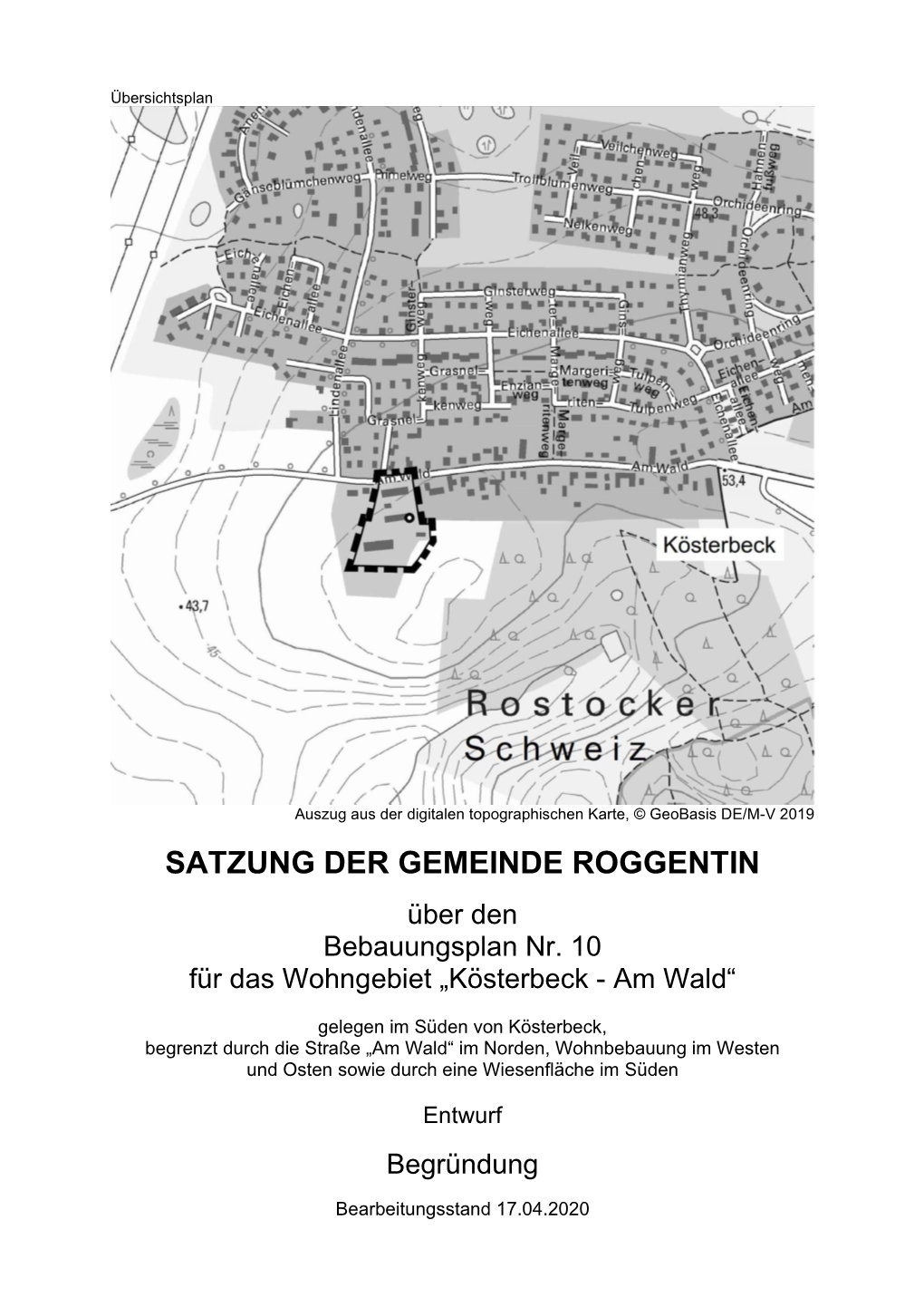 Satzung Der Gemeinde Roggentin