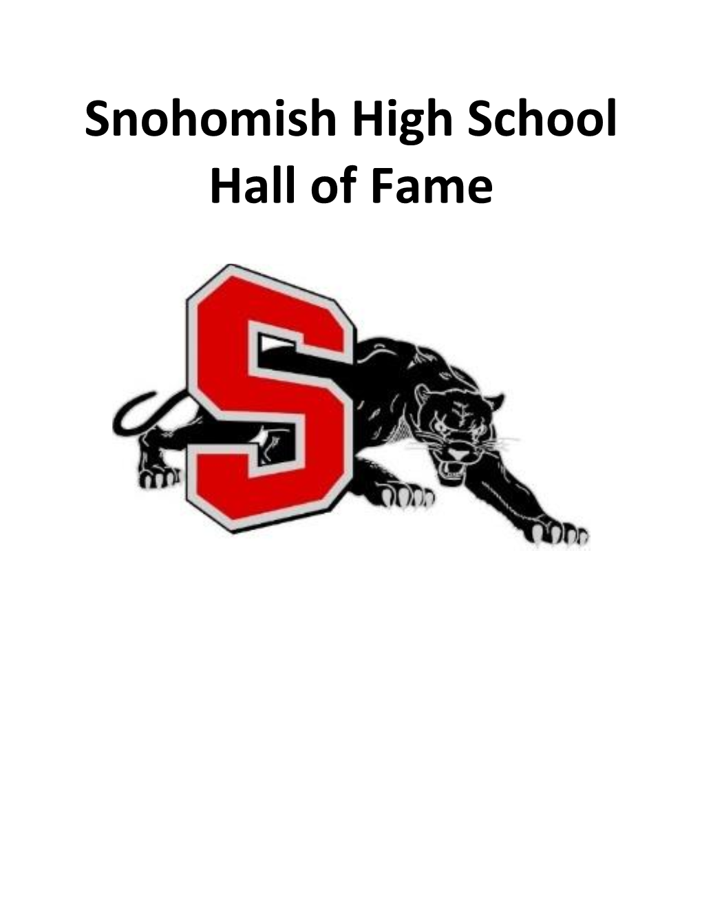 Snohomish High School Hall of Fame