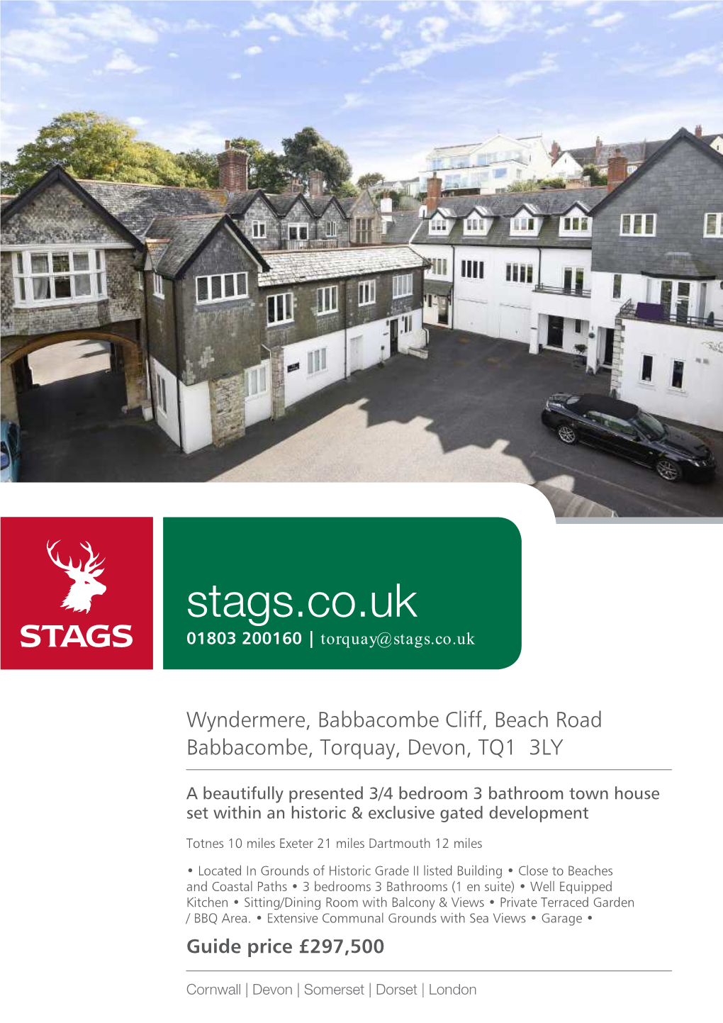 Stags.Co.Uk 01803 200160 | Torquay@Stags.Co.Uk