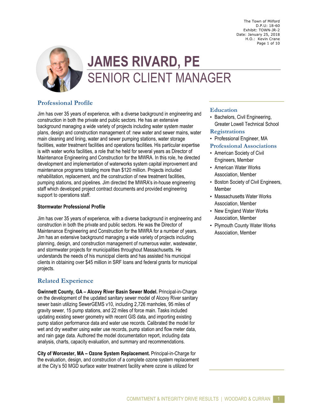 James Rivard, Pe Senior Client Manager