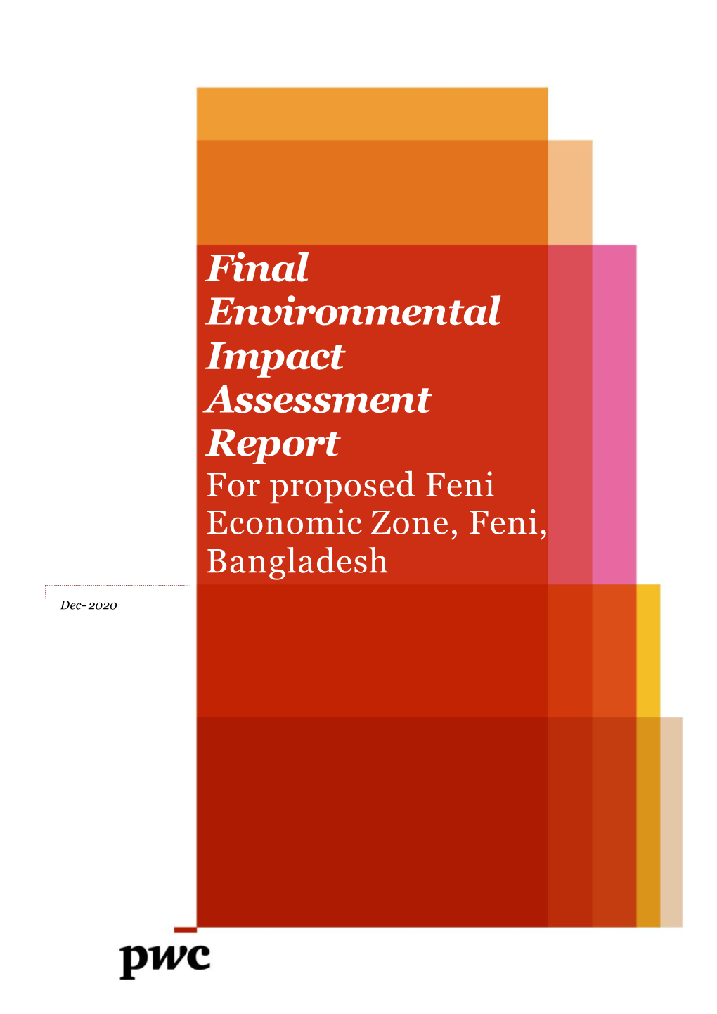 Final Environmental Impact Assessment Report for Proposed Feni Economic Zone, Feni, Bangladesh