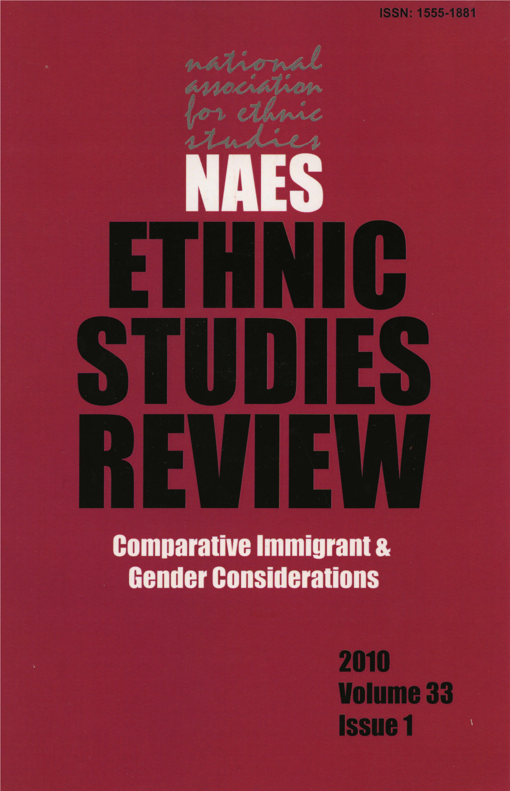 Ethnic Studies Review