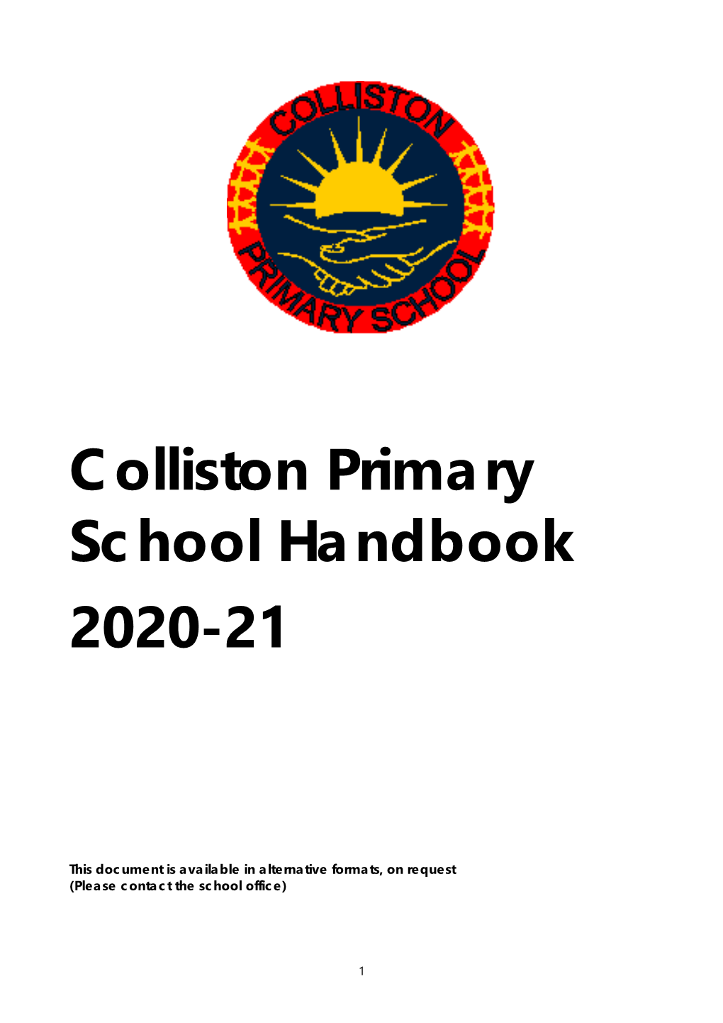 Colliston Primary School Handbook