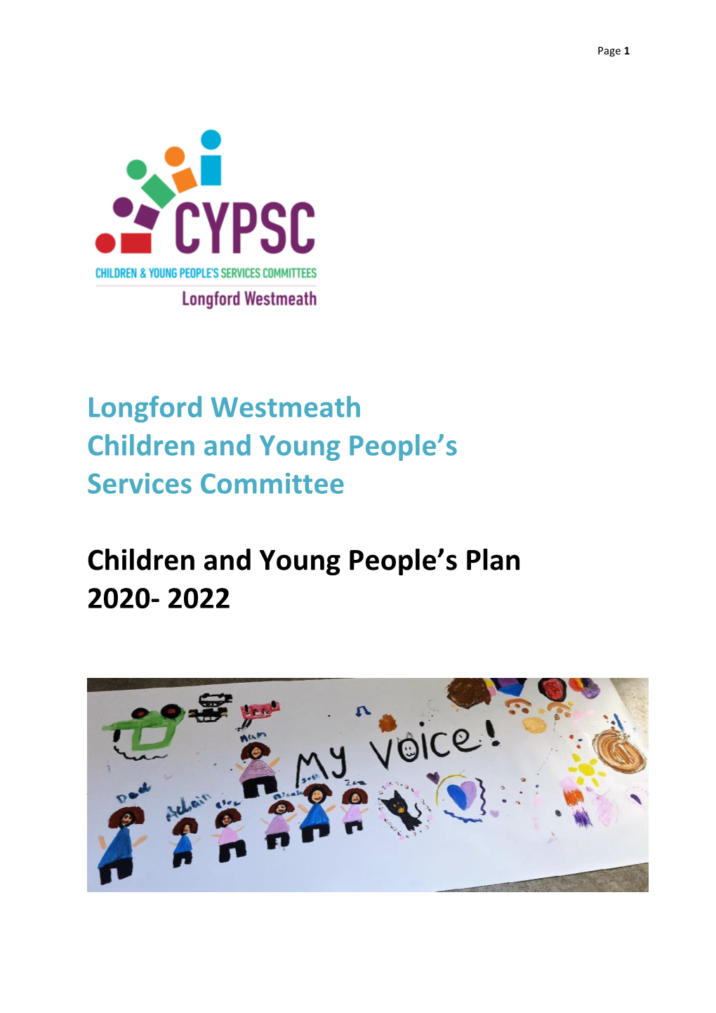 Longford Westmeath CYPSC Children and Young People's Plan 2020-2022