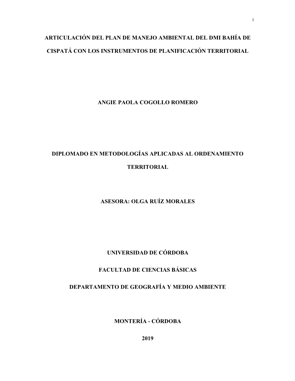 Articulación Del Plan De Manejo Ambiental Del Dmi Bahía De