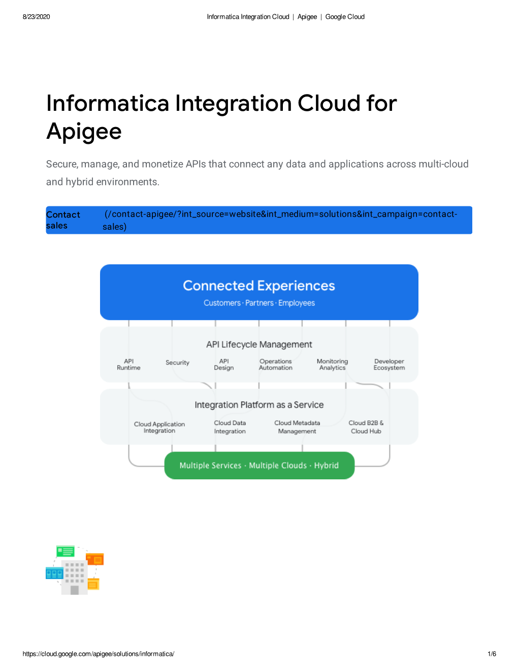 Informatica Integration Cloud for Apigee