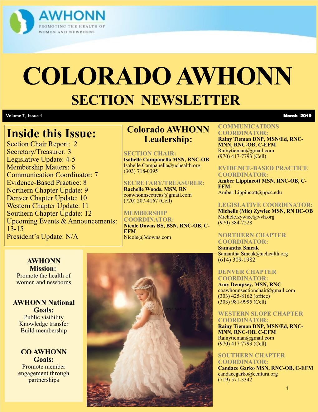 Colorado Awhonn Section Newsletter