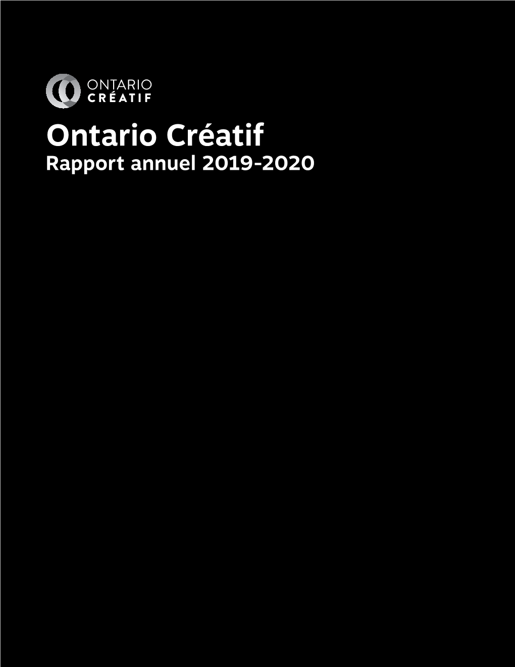 Ontario Créatif Rapport Annuel 2019-2020