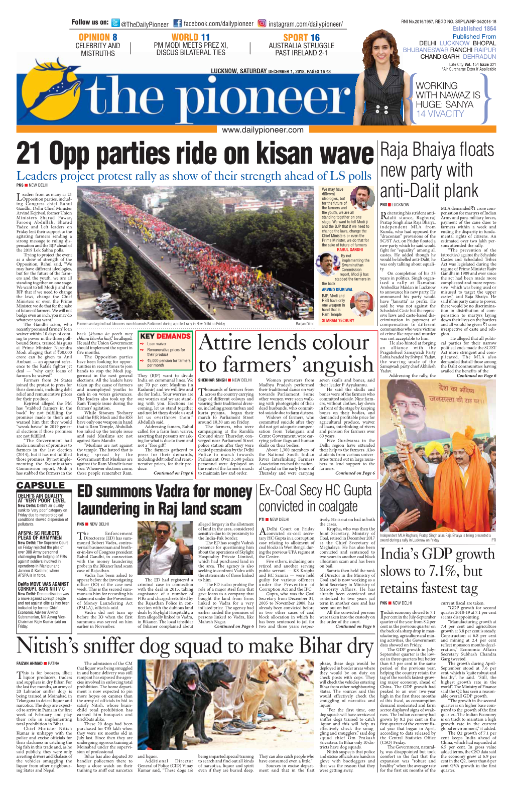 21 Opp Parties Ride on Kisan Wave