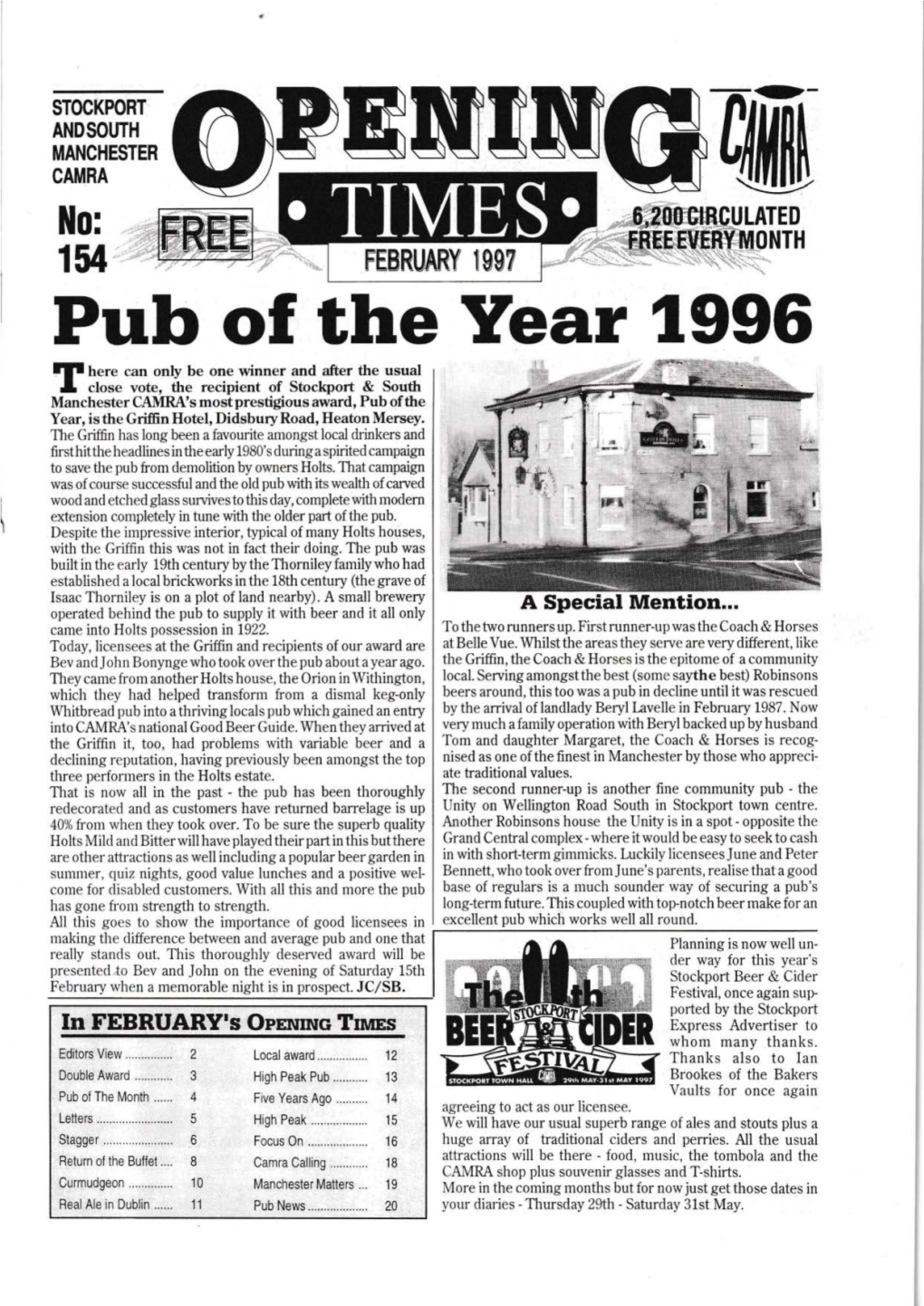 Pub of the Year 1996