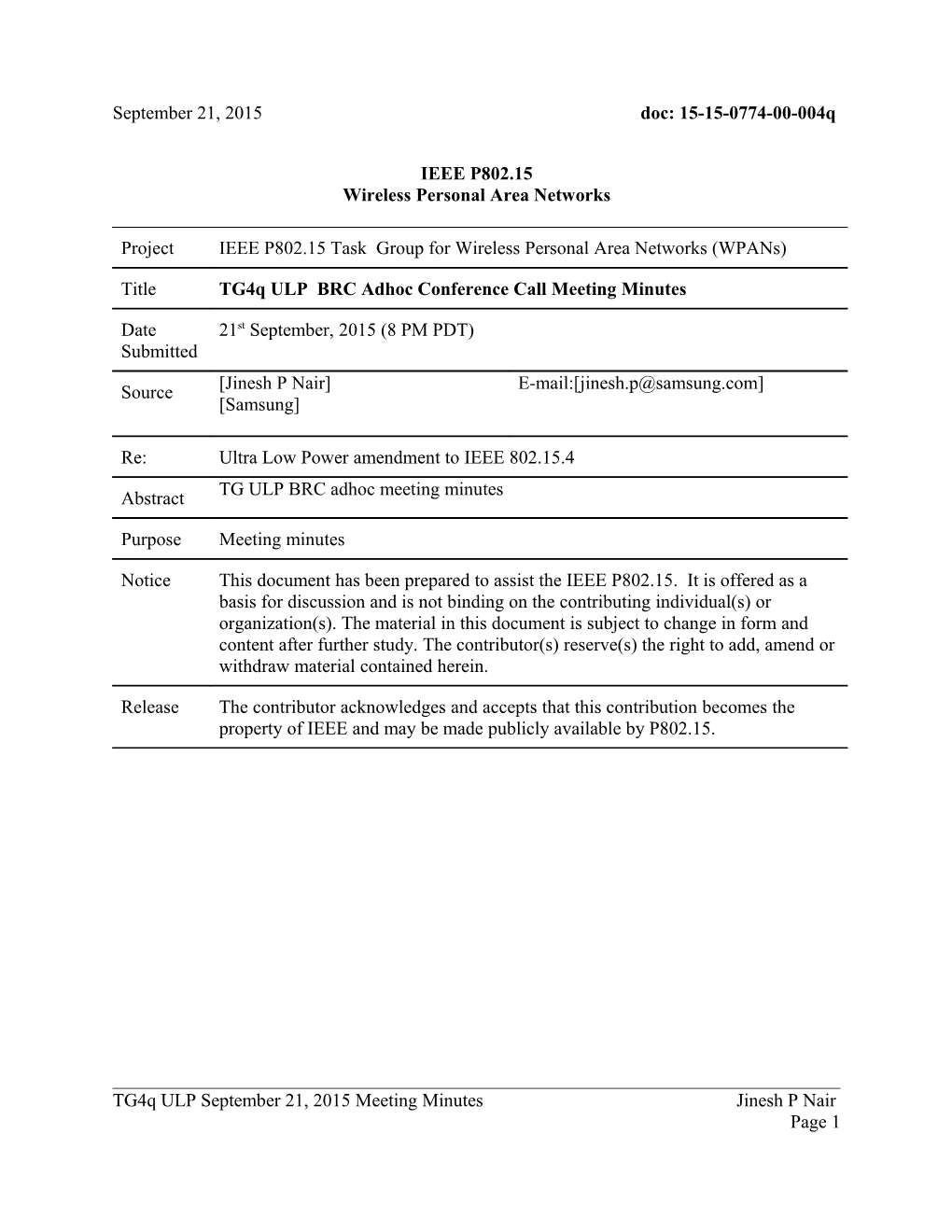 Wireless Personal Area Networks s10