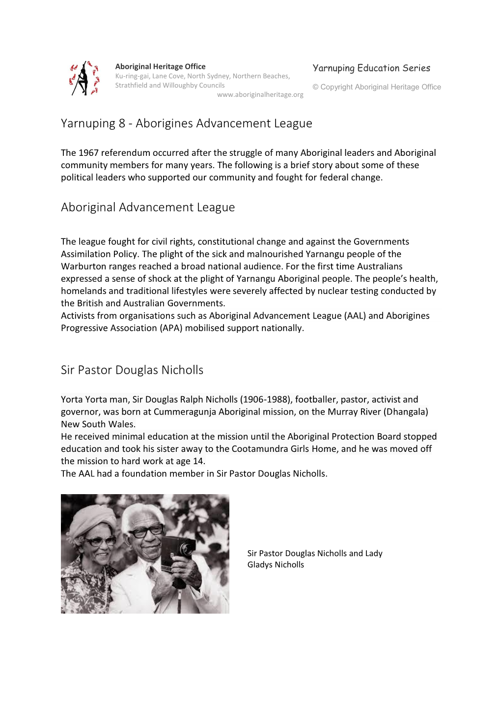 Aboriginal Advancement League