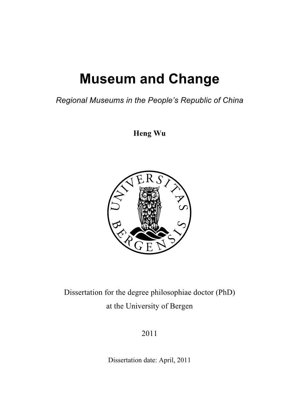 Museum and Change