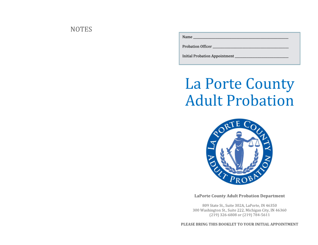 La Porte County Adult Probation