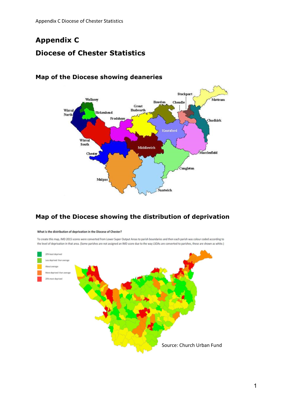 Appendix C Diocese of Chester Statistics