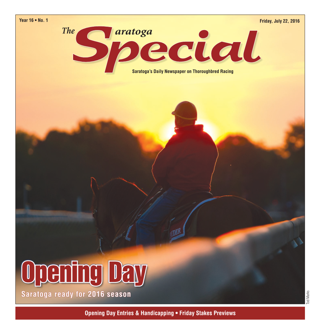 Friday's Digital Edition of the Saratoga Special