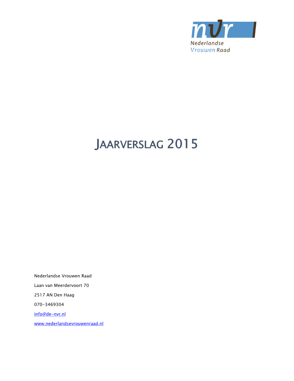 Jaarverslag 2015