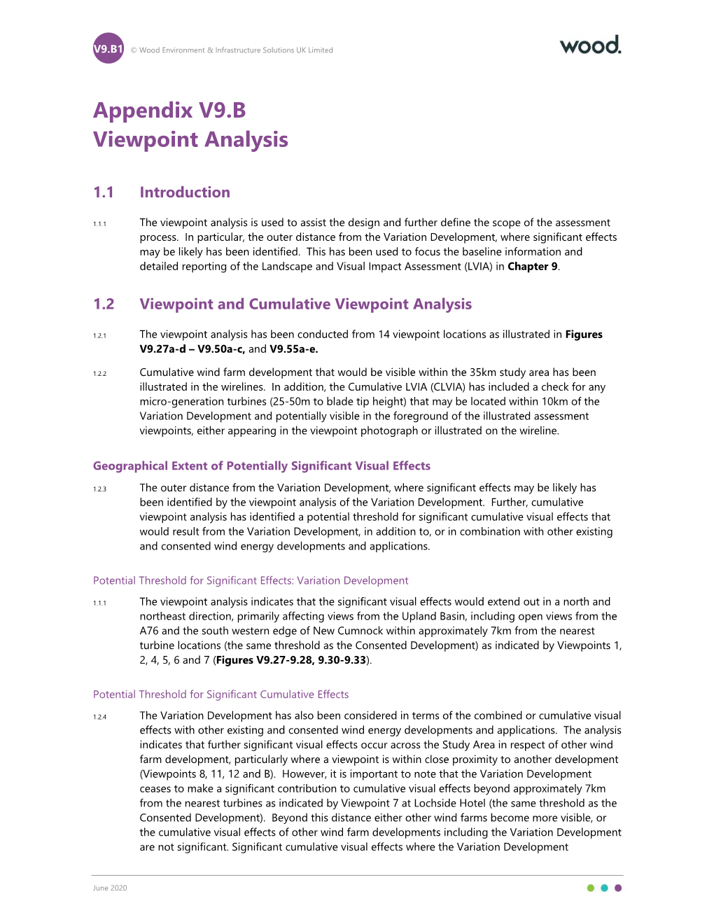 Appendix V9.B Viewpoint Analysis