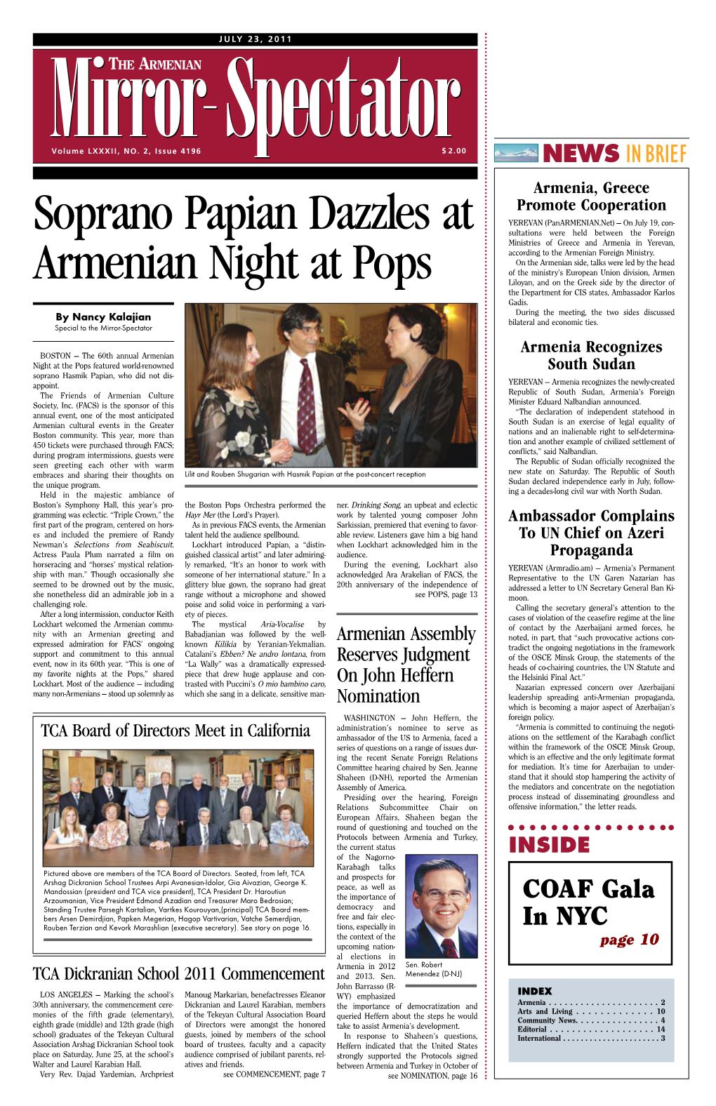 Soprano Papian Dazzles at Armenian Night at Pops