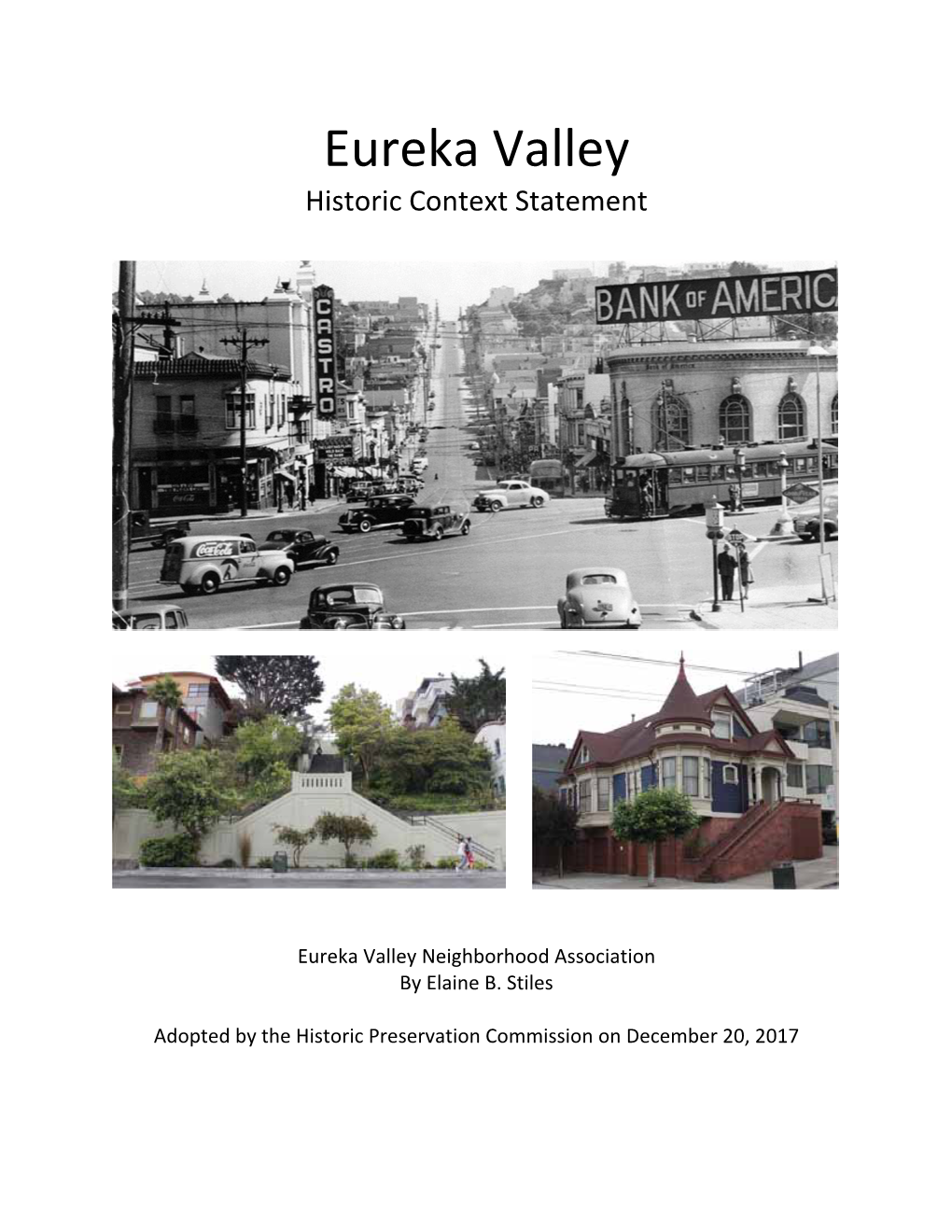 Eureka Valley Historic Context Statement