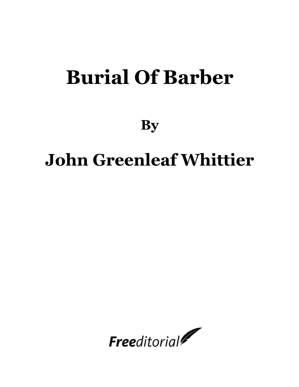 Burial of Barber