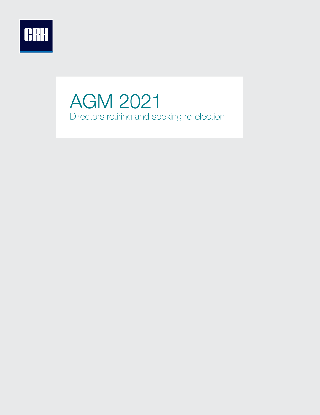 Directors Retiring and Seeking Re-Election | AGM 2021