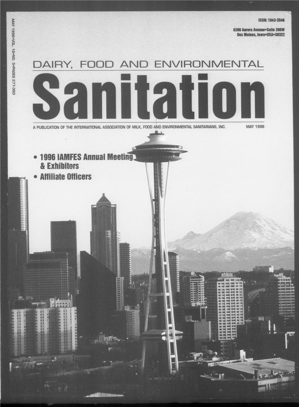 Dairy, Food and Environmental Sanitation 1996-05