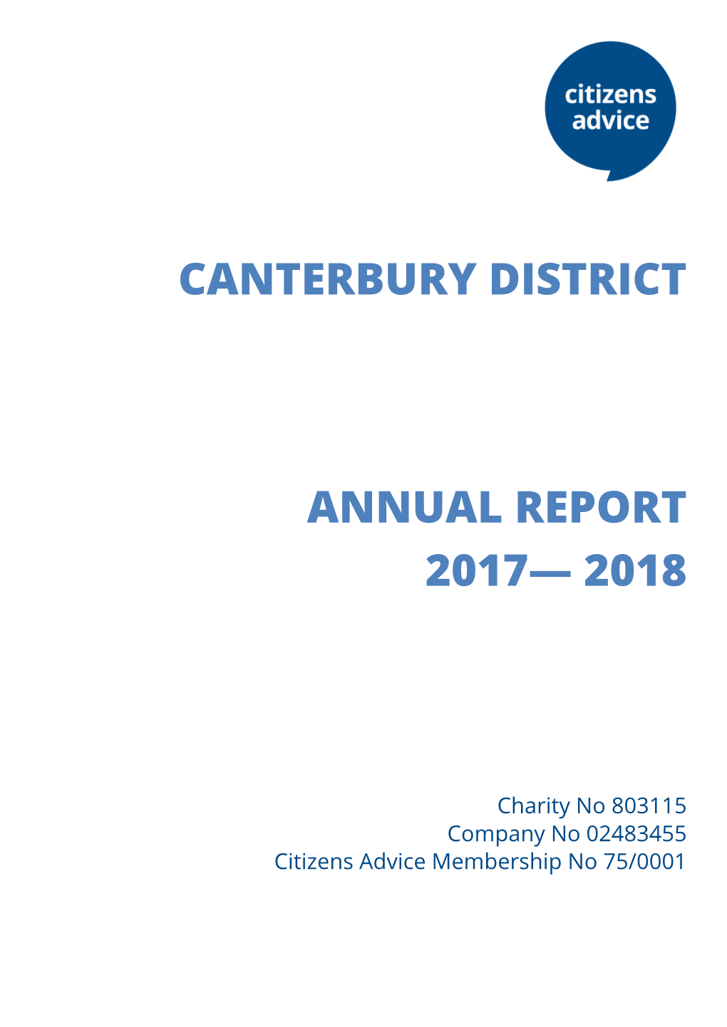 Canterbury District Annual Report 2017